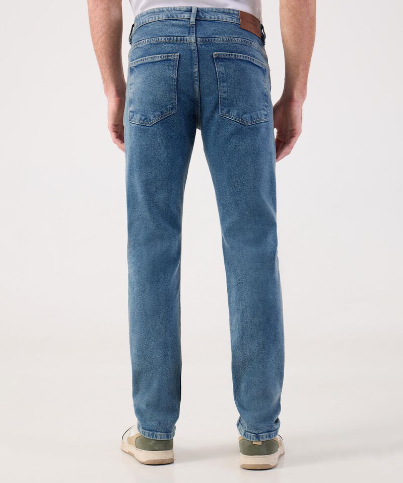 Jean Clásico de Corte Recto Cómodo Para Hombre