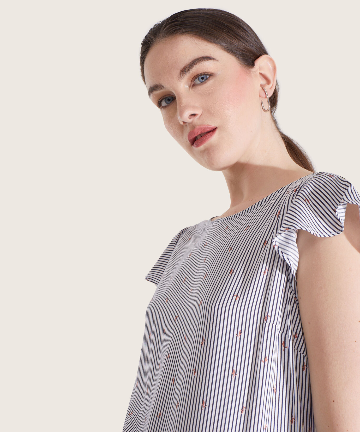 Vestido Manga Corta Estampado