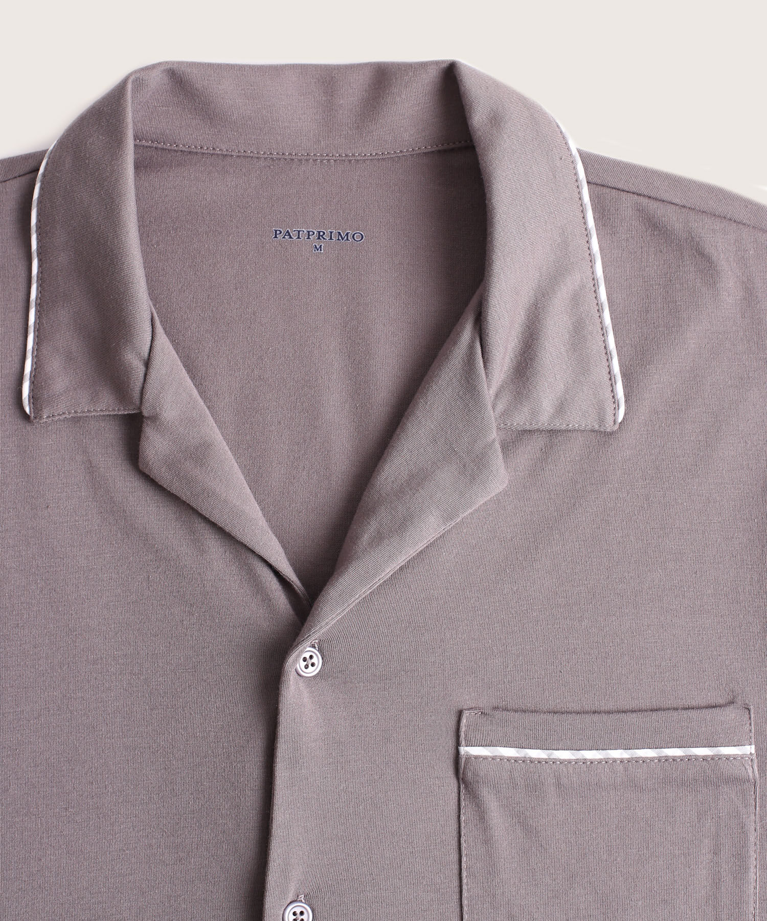 Pijama Camisa Resort Con Detalles