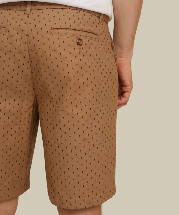 Bermuda Estampada Miniprint Café