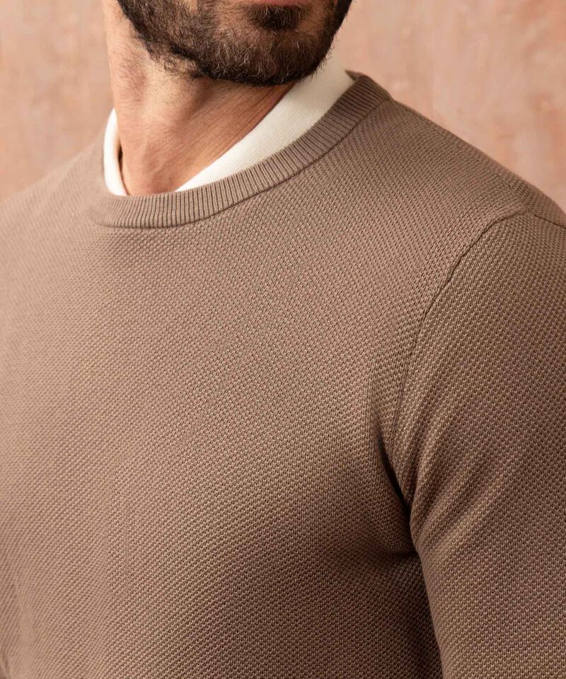 Buzo Unicolor Con Textura 