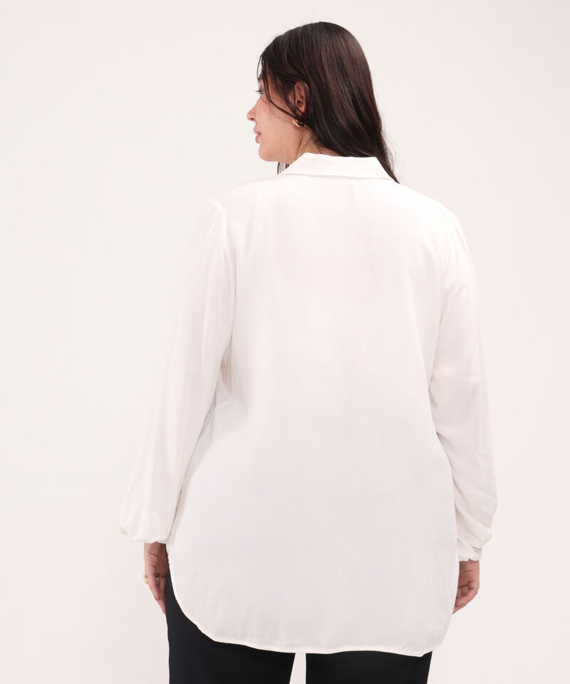 Camisa Unicolor Manga Larga