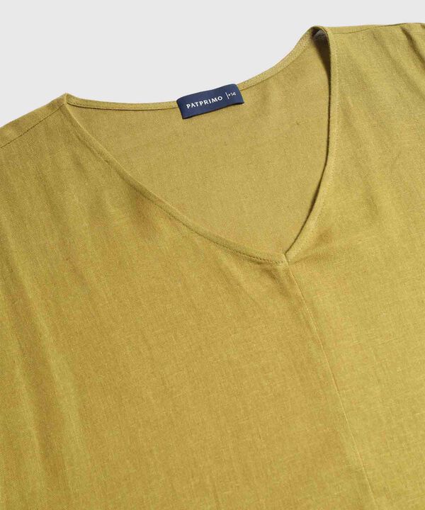 Blusa Manga Corta Unicolor image number null