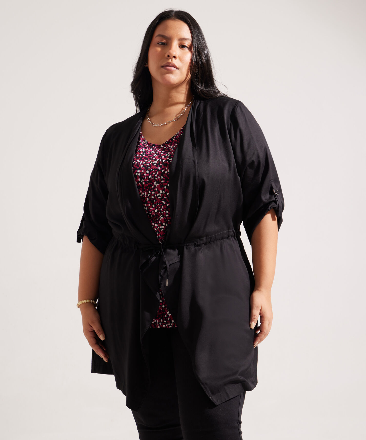 Chaqueta Larga con Charreteras