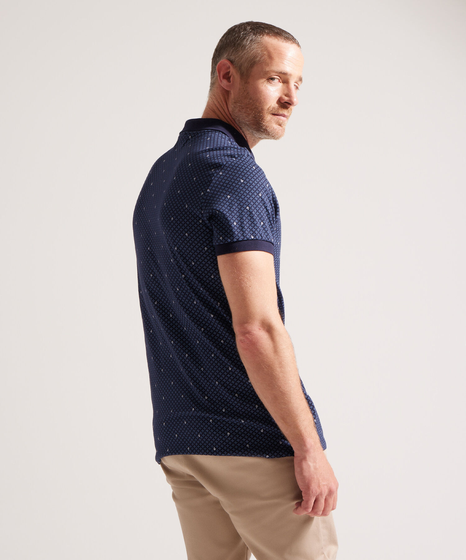 Polo Tejida con Estampado