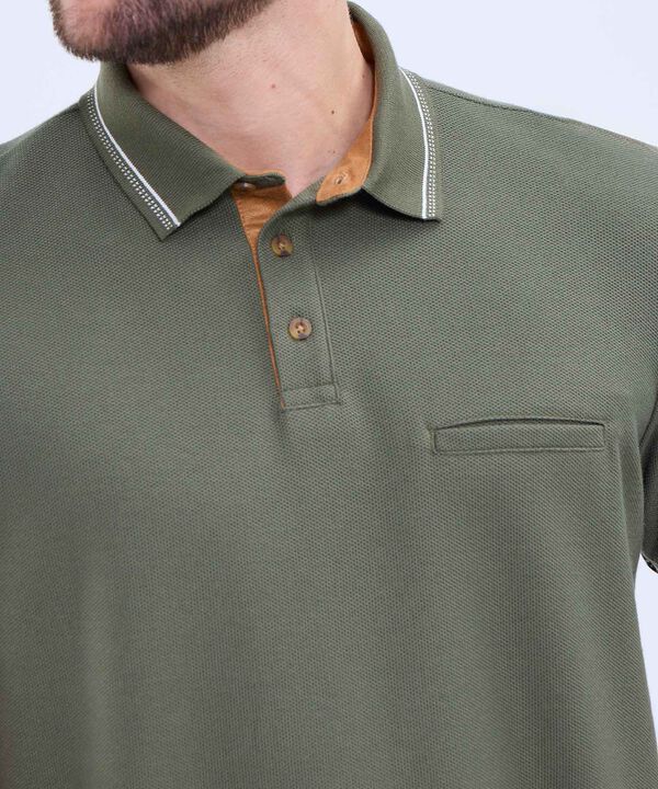 Polo Unicolor Para Hombre image number null