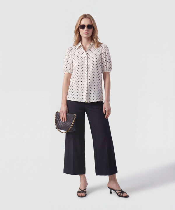 Camisa Manga Corta Globo