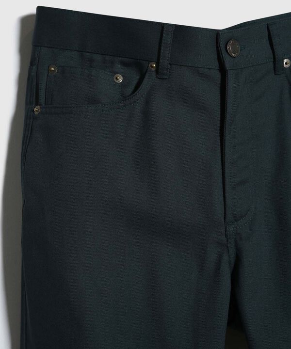 Pantalon Unicolor, 5 Bolsillos