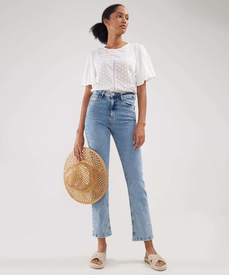 Jean Straight Tono Azul Claro