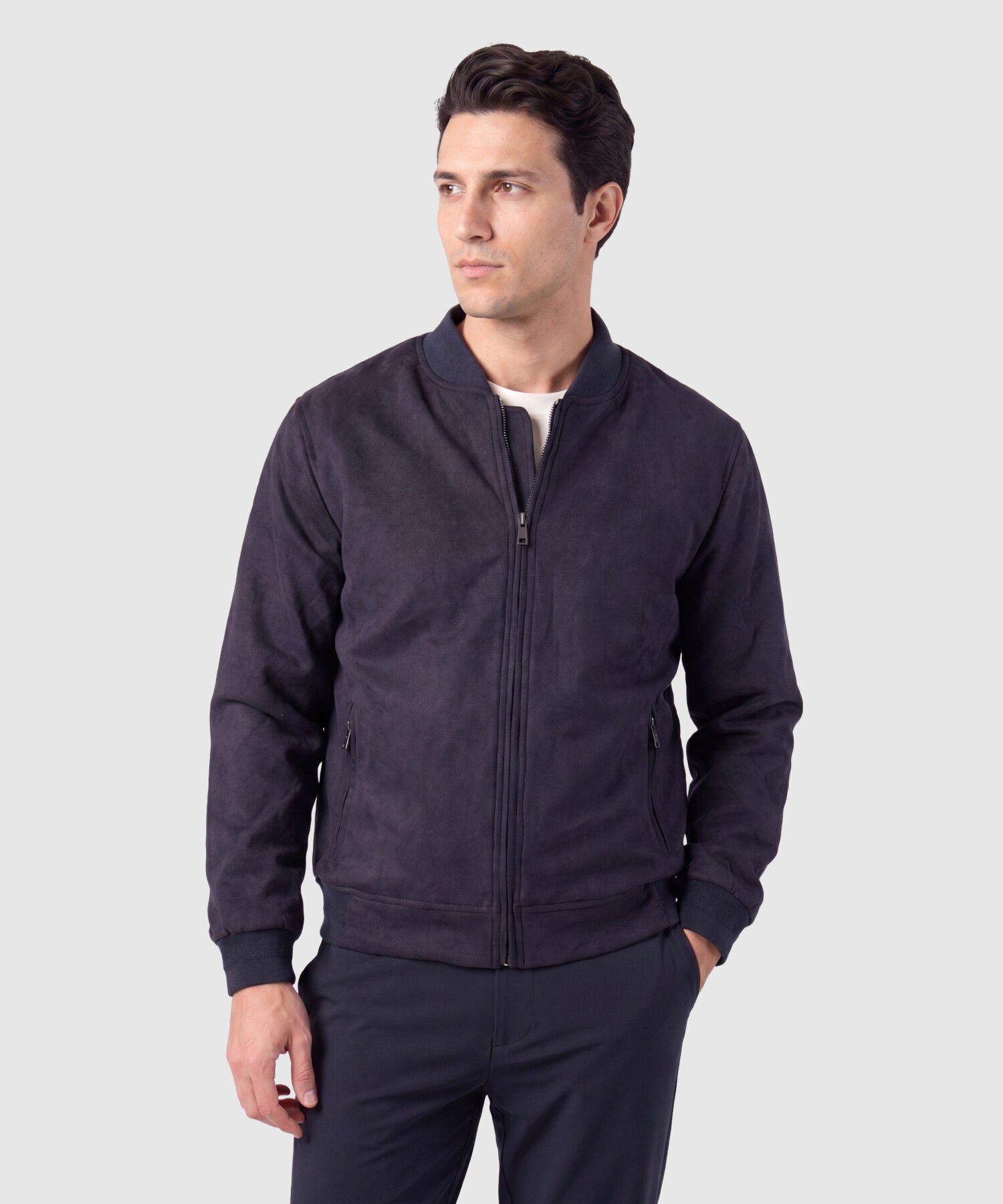 Chaqueta Bomber Para Hombre