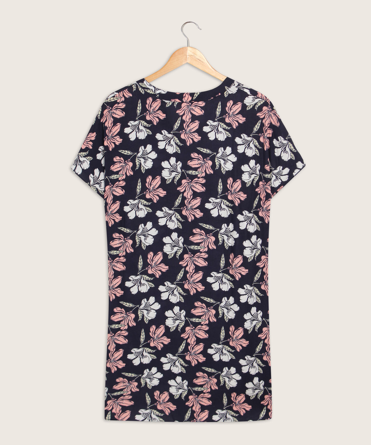 Vestido Estampado Escote en V