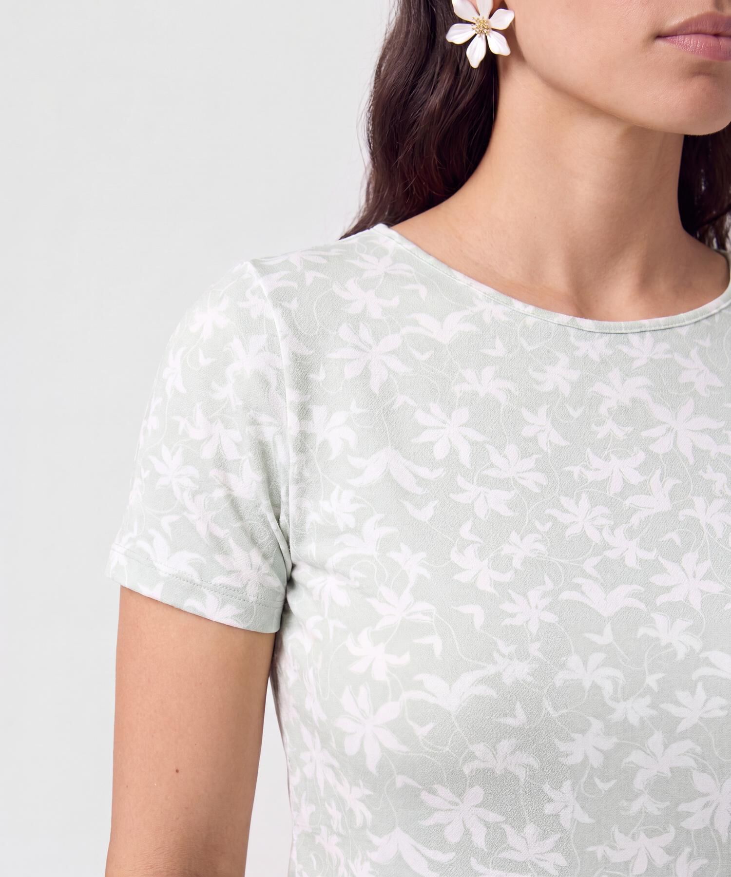 Camiseta manga corta estampada