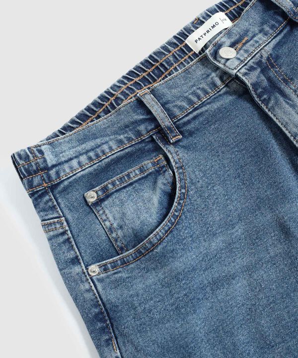 Jean Straight De Tiro Medio Para Mujer Curvy