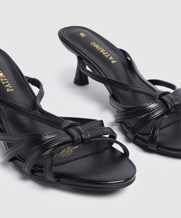 Sandalias De Tac&oacute;n Con Tiras Cruzadas Para Mujer image number null