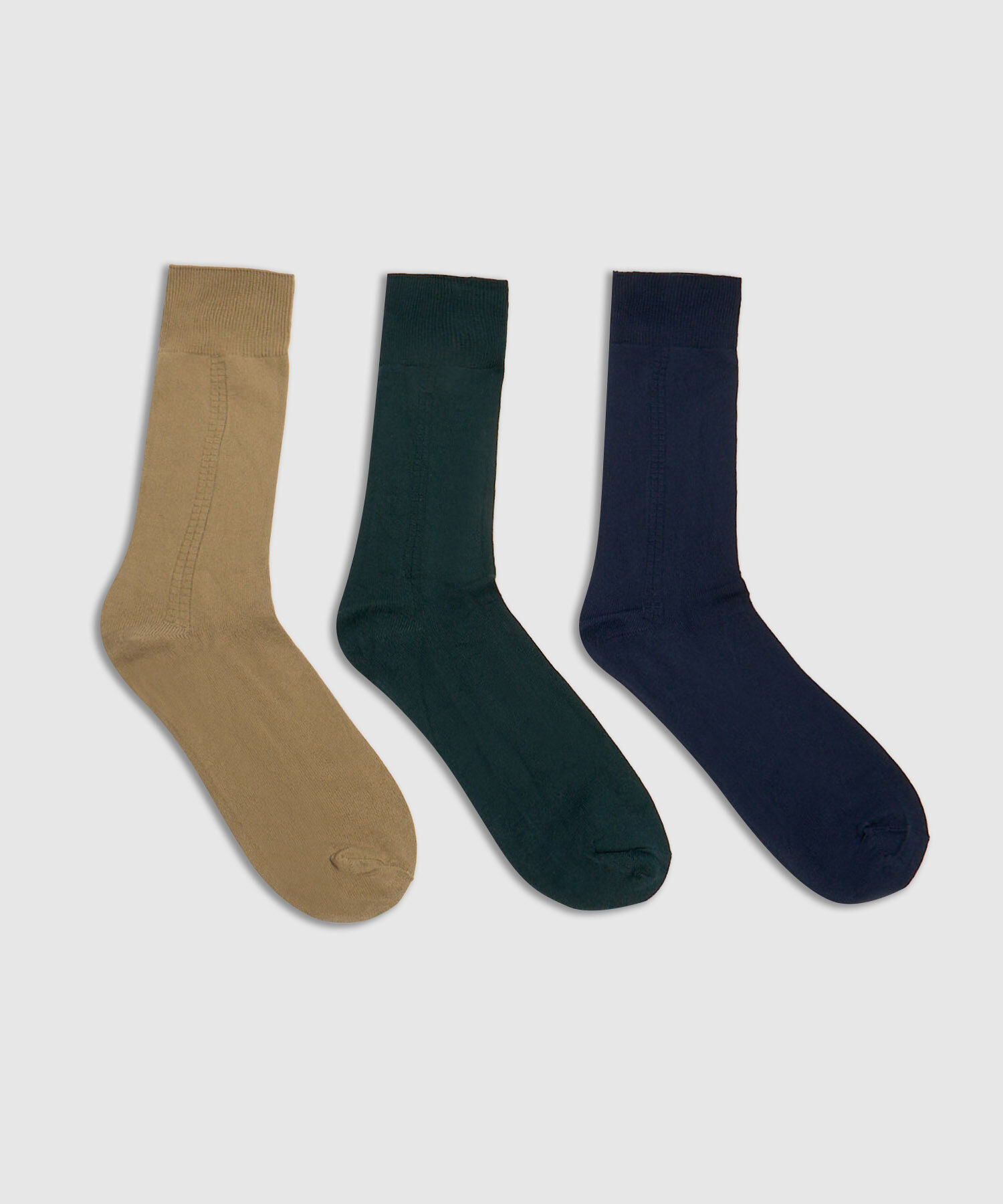 Pack X3 Medias Largas Unicolor