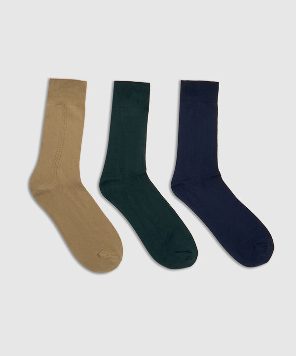 Pack X3 Medias Largas Unicolor