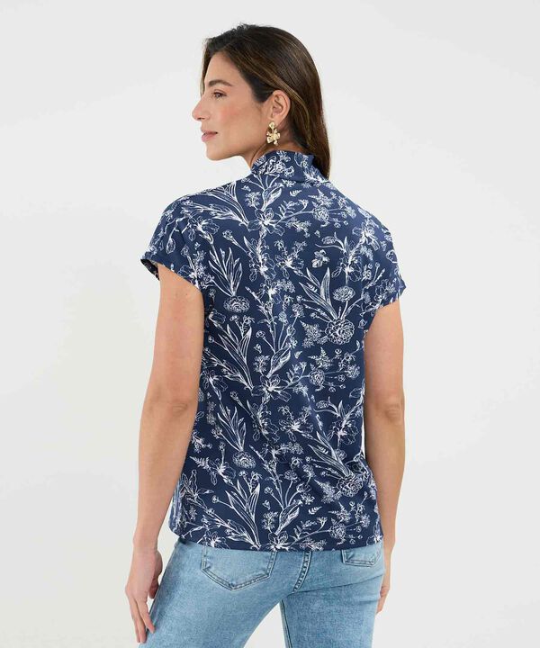 Camiseta Estampada Cuello en V