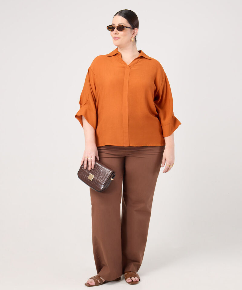 Blusa Manga 3/4 Para Mujer Curvy