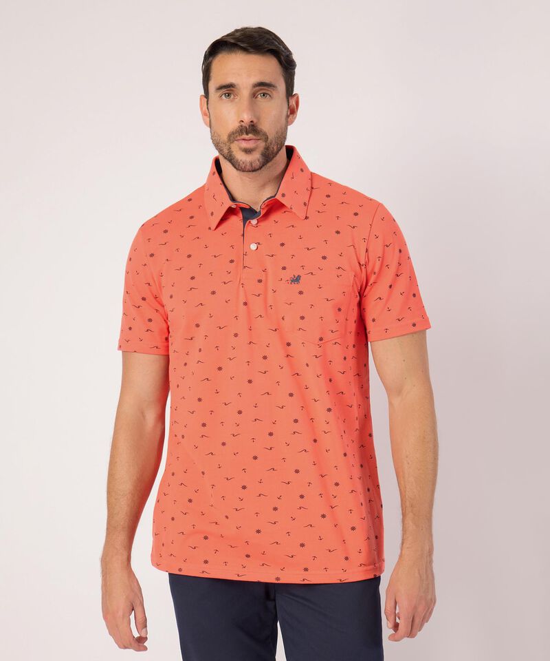 Polo Con Microestampado 
