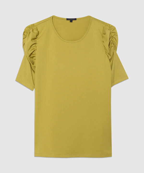 Camiseta Manga Corta en Ruche