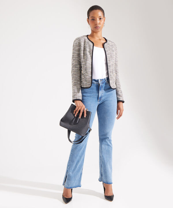 Chaqueta Tipo Chanel en Jacquard