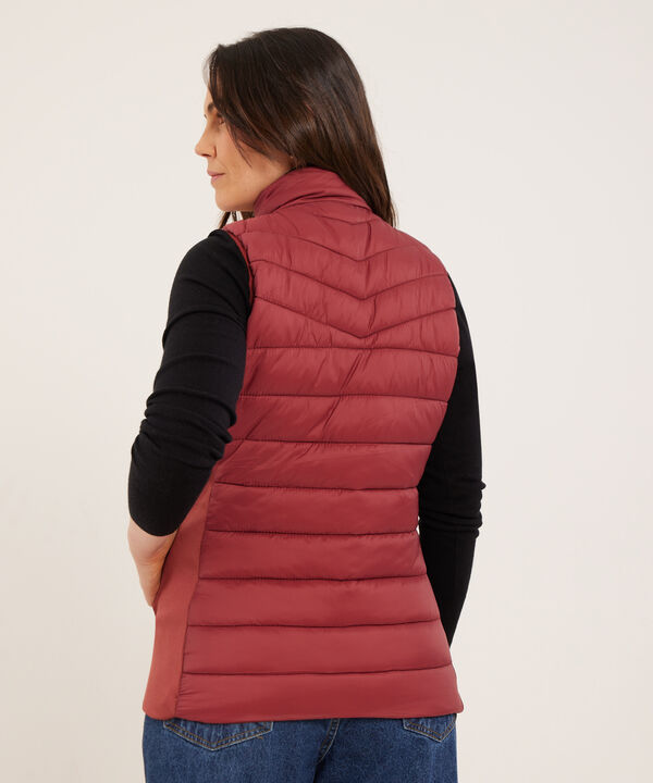 Chaleco Acolchado con Bolsillos en Rib