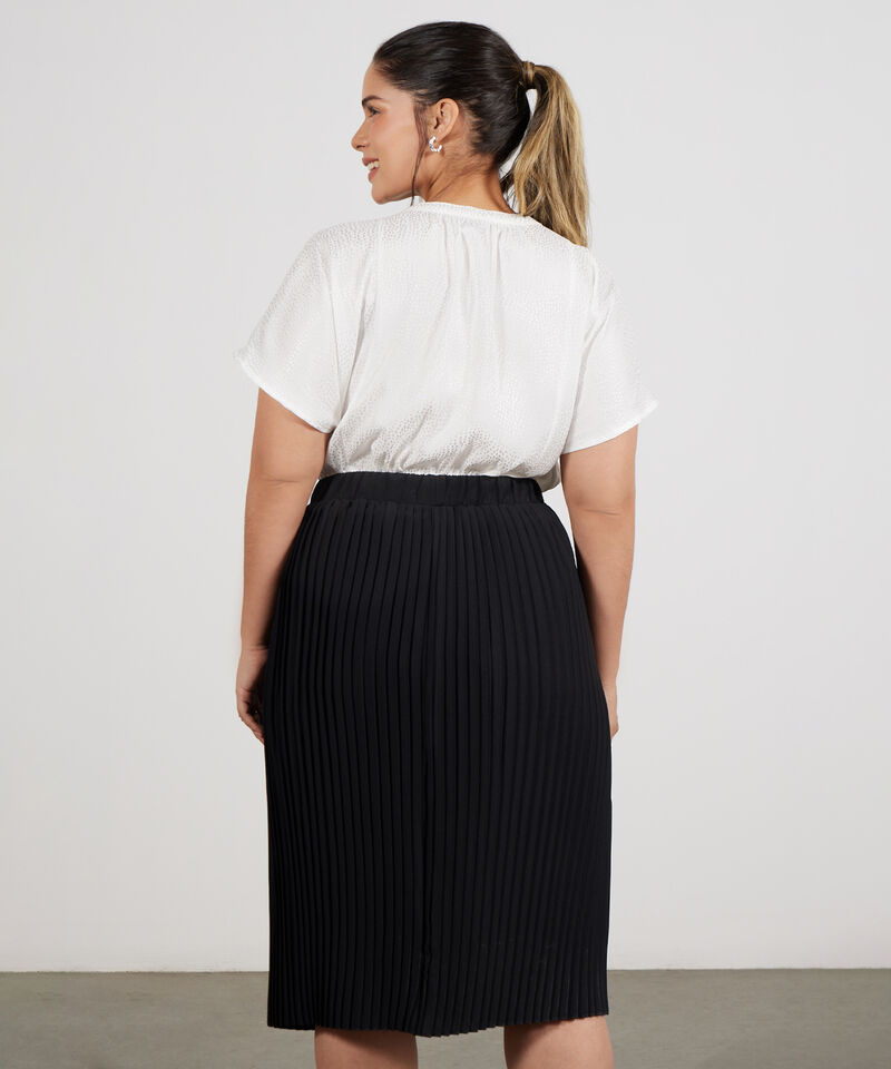 Blusa Manga Corta Texturizada
