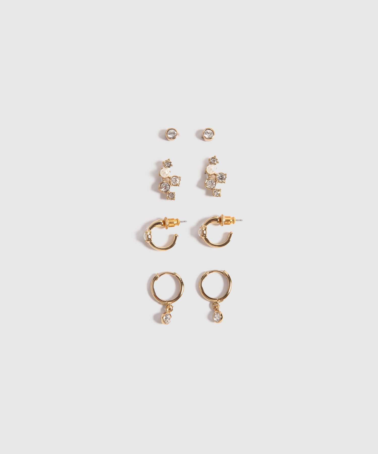 Pack x 4 Aretes con Brillos