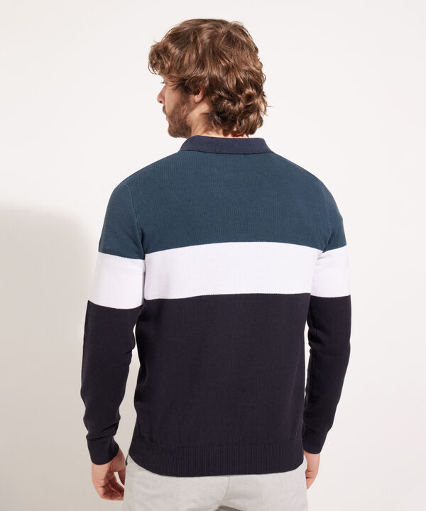 Saco Cuello Redondo De Bloques