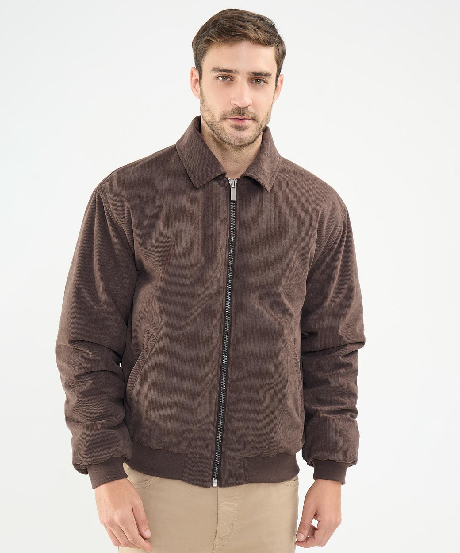 Chaqueta De Pana Acolchada