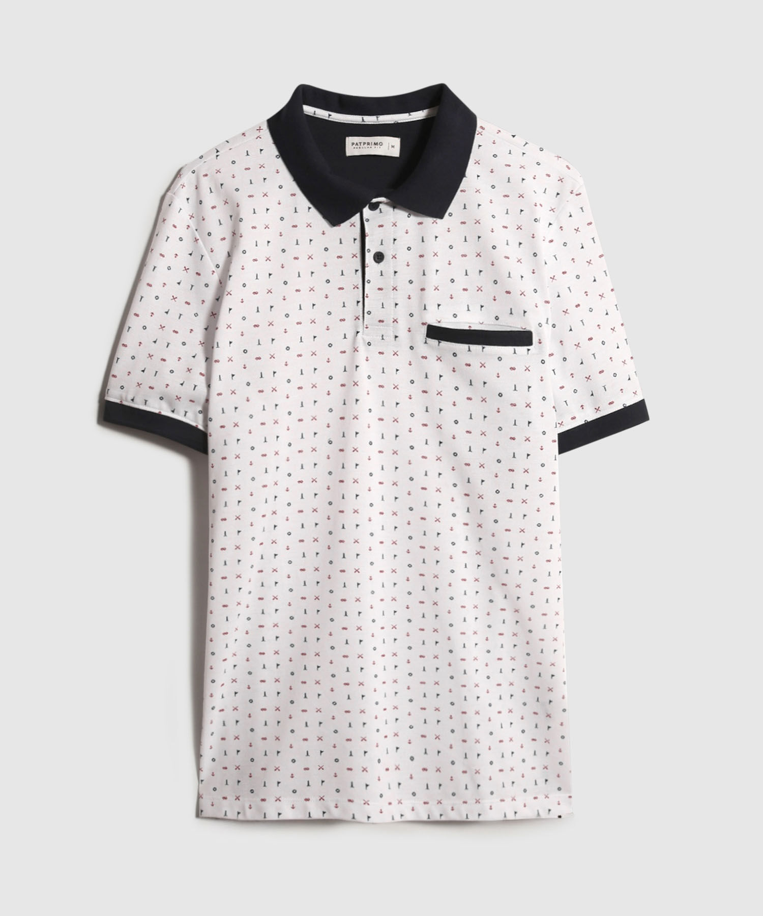Polo Manga Corta Estampada