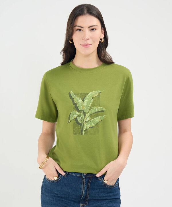 Camiseta Estampado Botánico image number null
