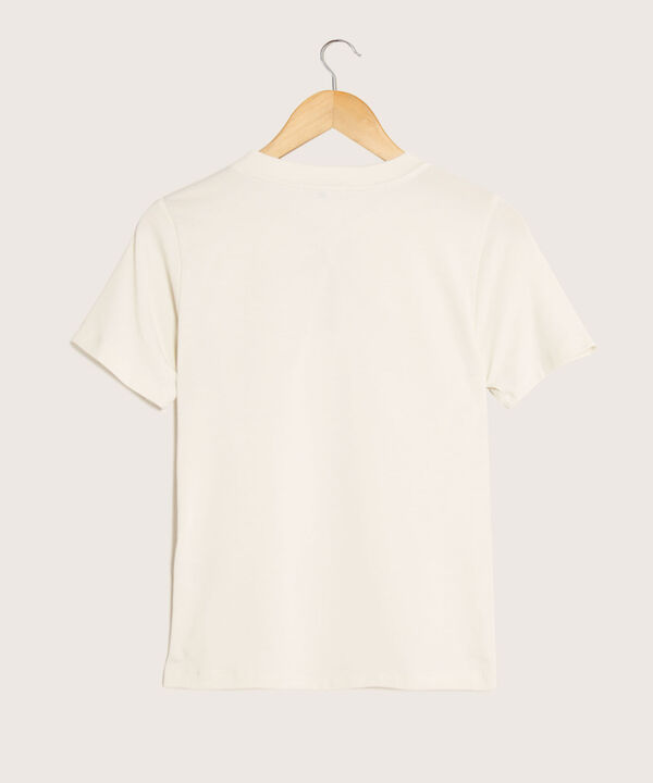 Camiseta Unicolor Manga Corta