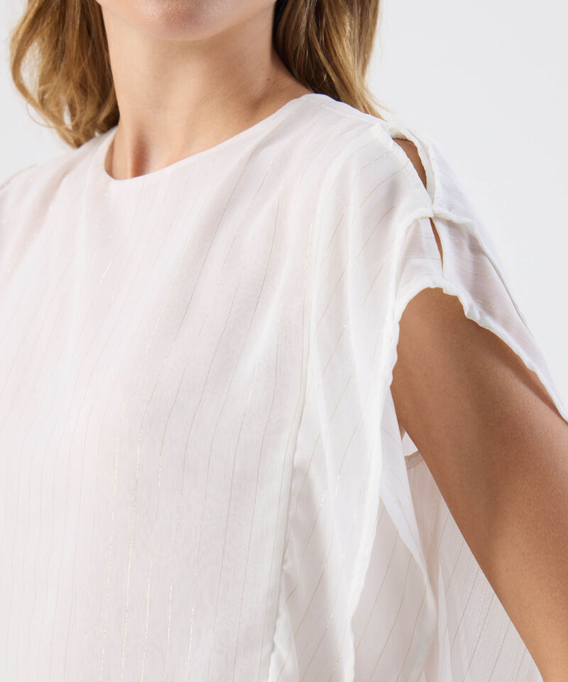 Blusa Para Mujer Dise&ntilde;o Estructurado Sin Manga