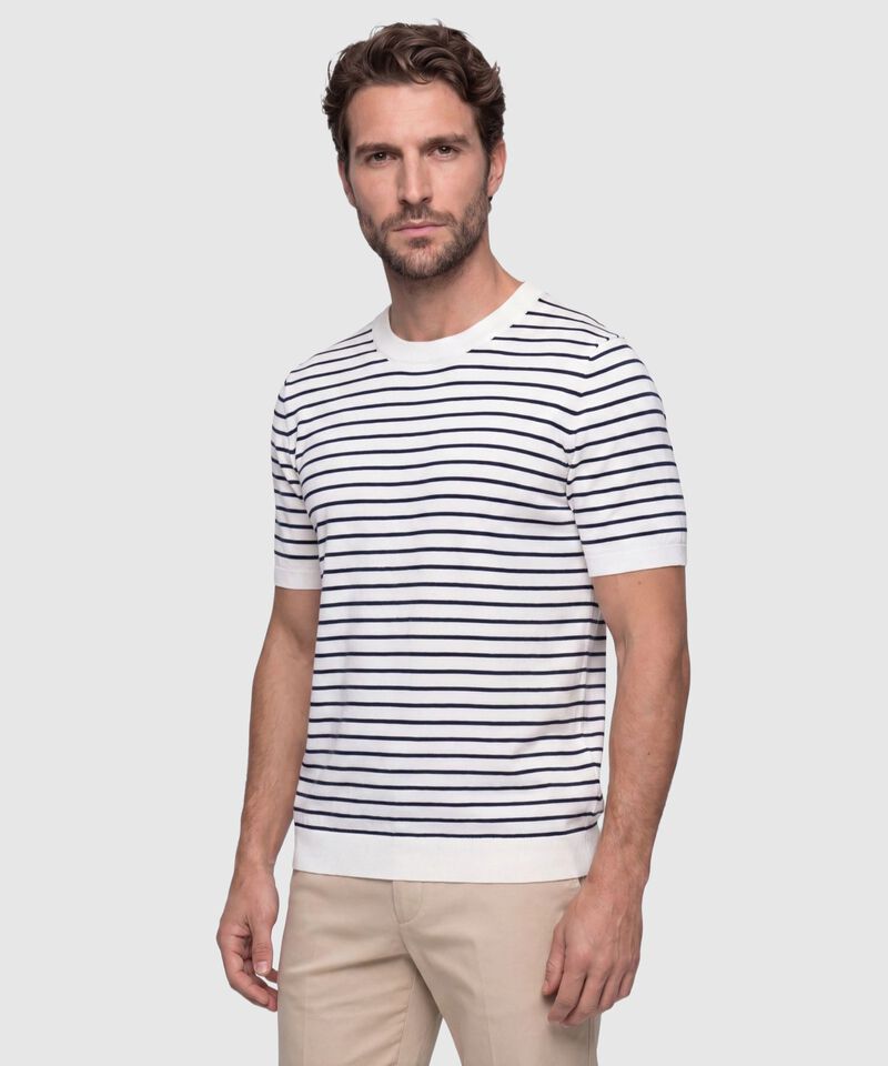 Camiseta Tejida Cuello Redondo Hombre