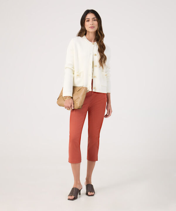 Pantalon Capri Unicolor image number null