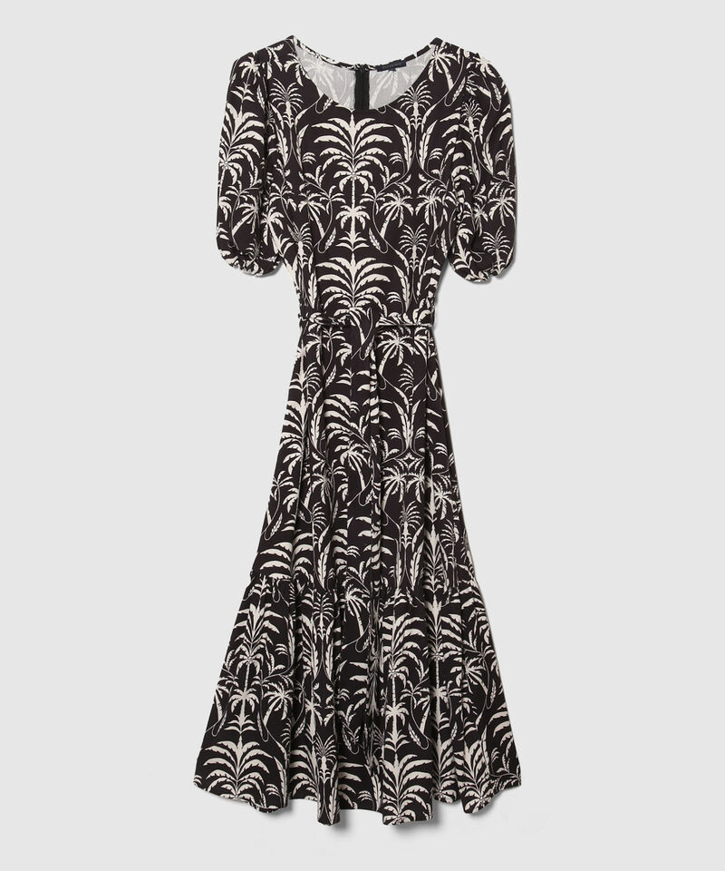 Vestido Manga Corta Estampado