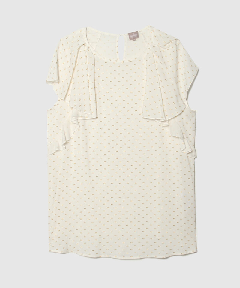 Blusa Manga Corta con Boleros