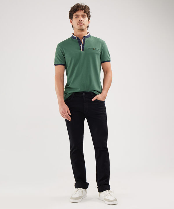 Polo Cuello Neru Con Bolsillo