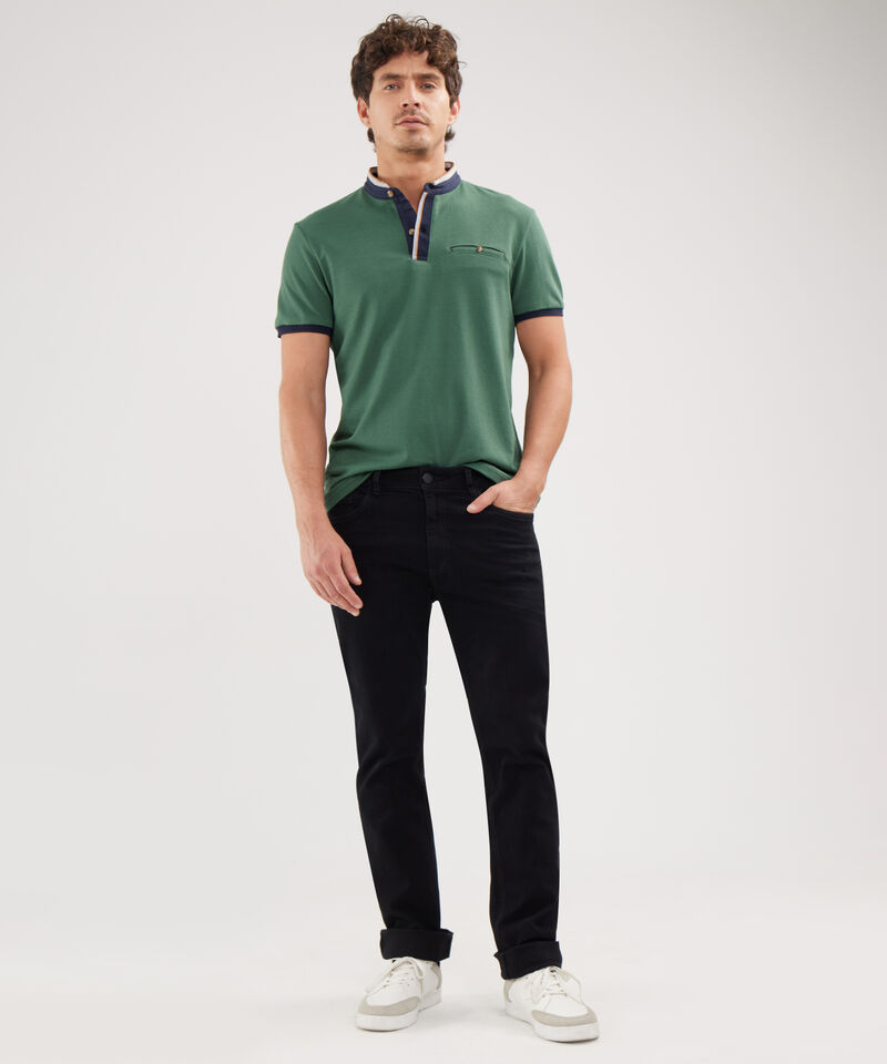 Polo Cuello Neru Con Bolsillo