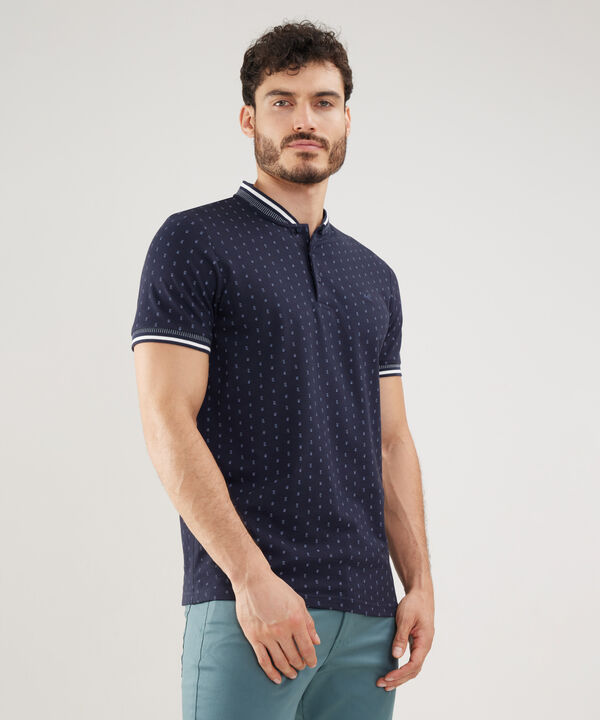 Polo Cuello Mao Tejido, Silueta Slim Fit