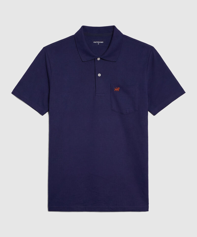 Polo Unicolor Con Bolsillo 