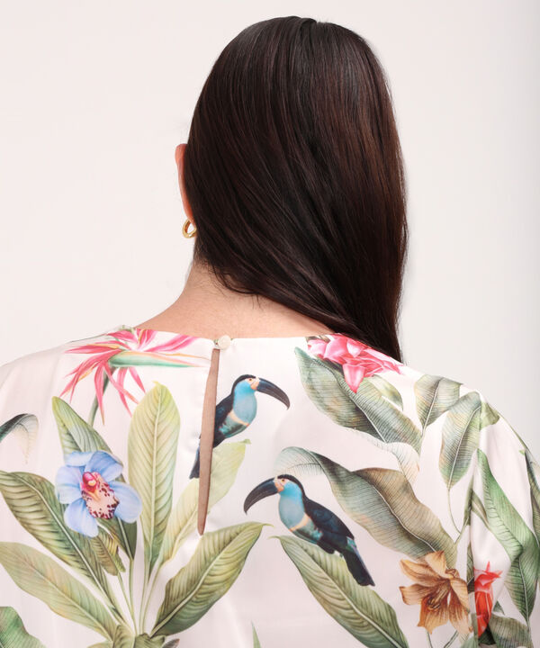 Blusa Estampada Fluida