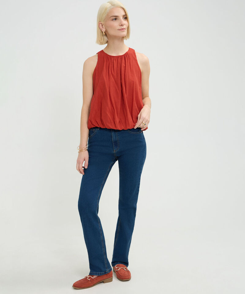 Blusa Unicolor Silueta Globo