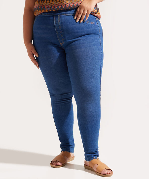 Jegging Tiro Alto con Guardapolvos