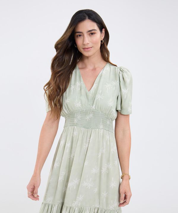Vestido Largo Estampado image number null