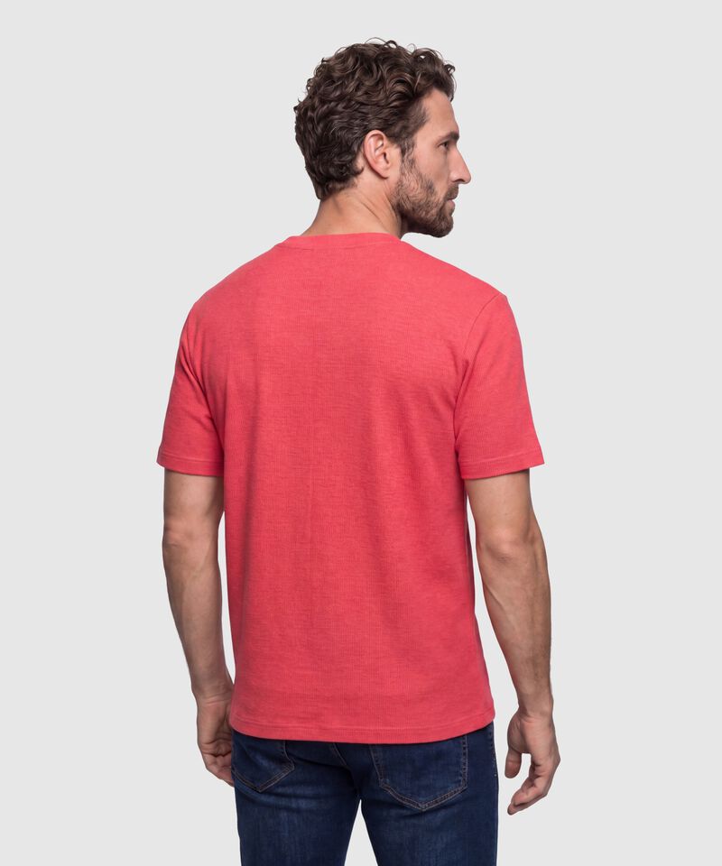 Camiseta Texturizada Manga Corta Para Hombre