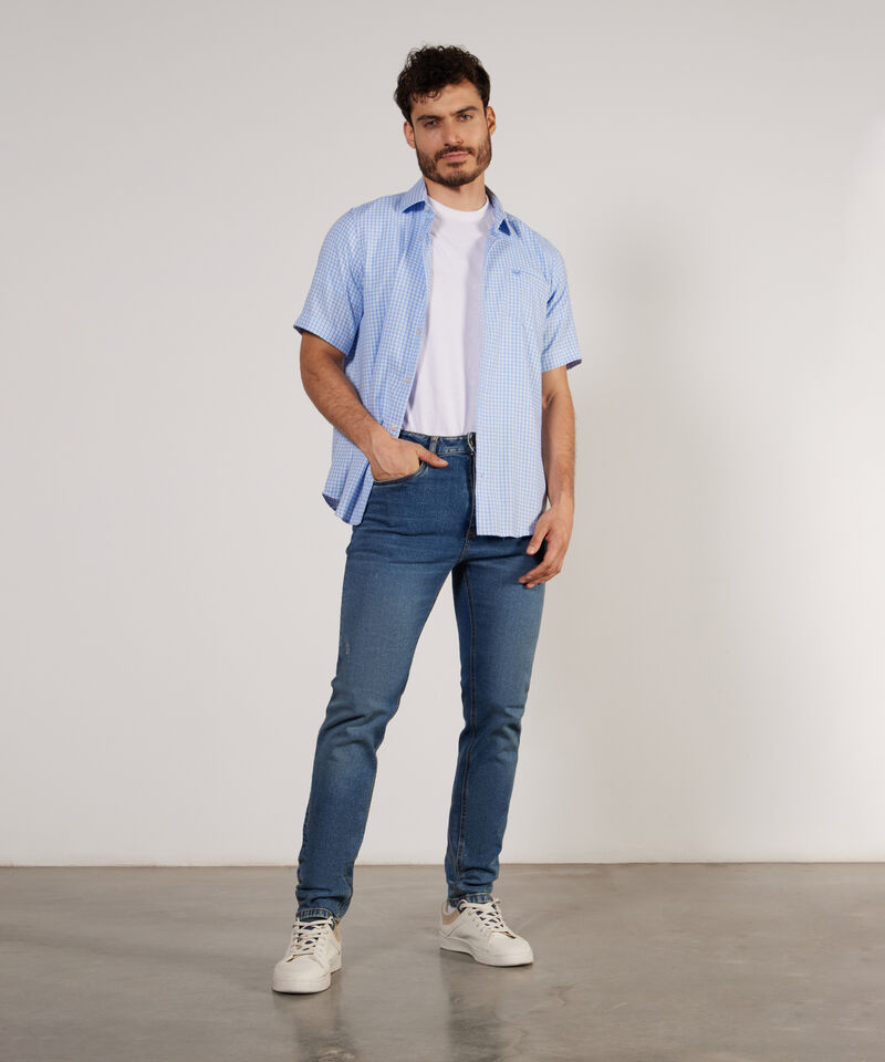 Jean Patprimo Masculino Slim Tapper Tono Medio