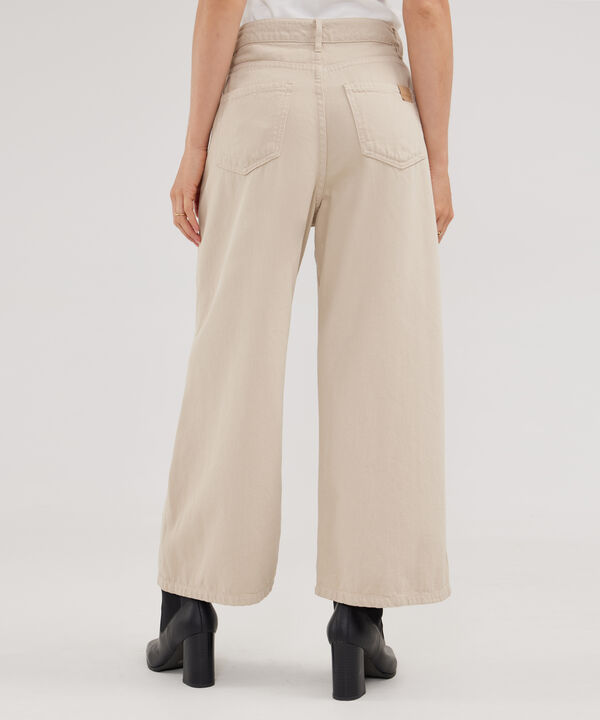 Jean Tipo Culotte Con Prenses