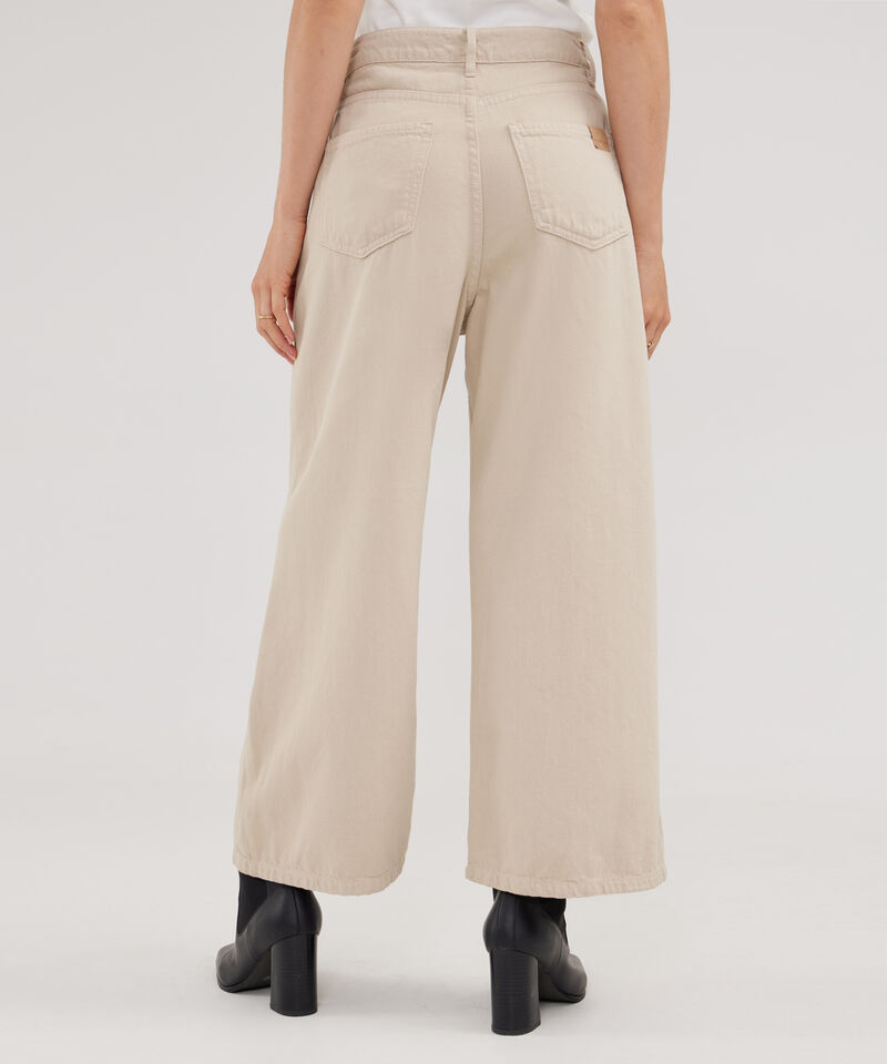 Jean Tipo Culotte Con Prenses